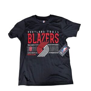 NBA Portland Trail Blazers Boys Black T-Shirt